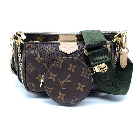 louis vuitton multi pochette accessoires khaki monogram